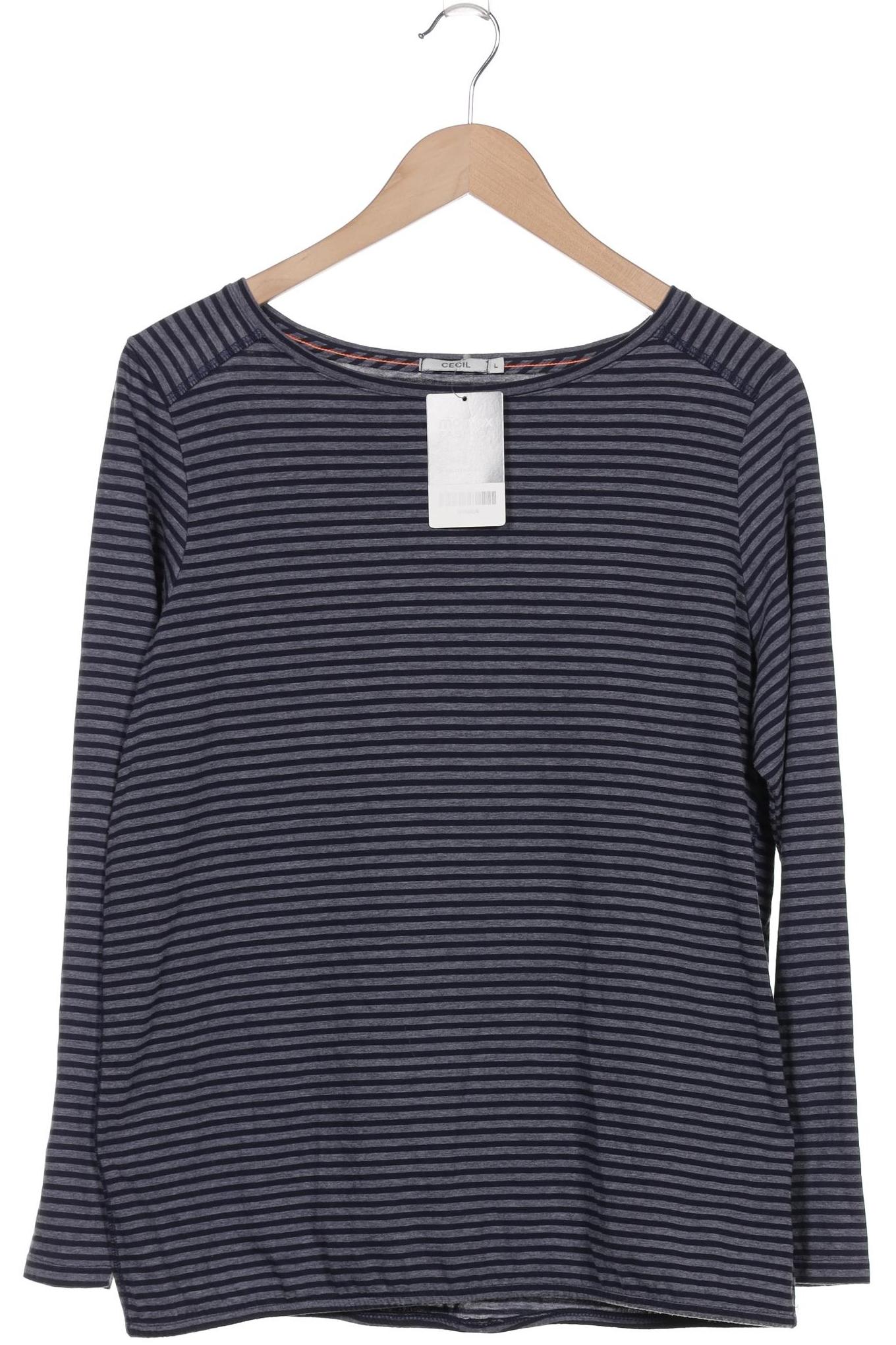 

Cecil Damen Langarmshirt, marineblau, Gr. 42