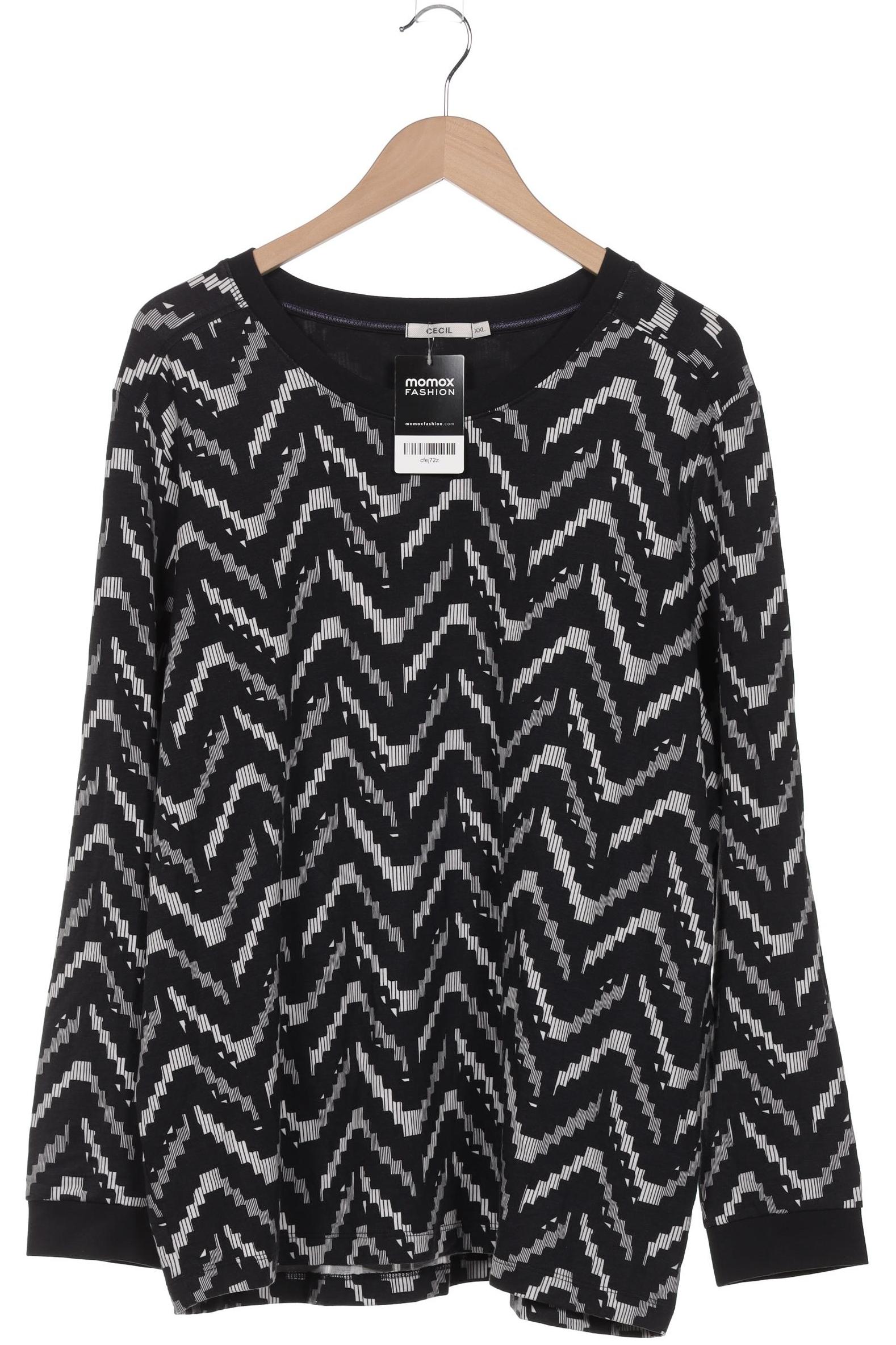 

Cecil Damen Langarmshirt, schwarz, Gr. 46