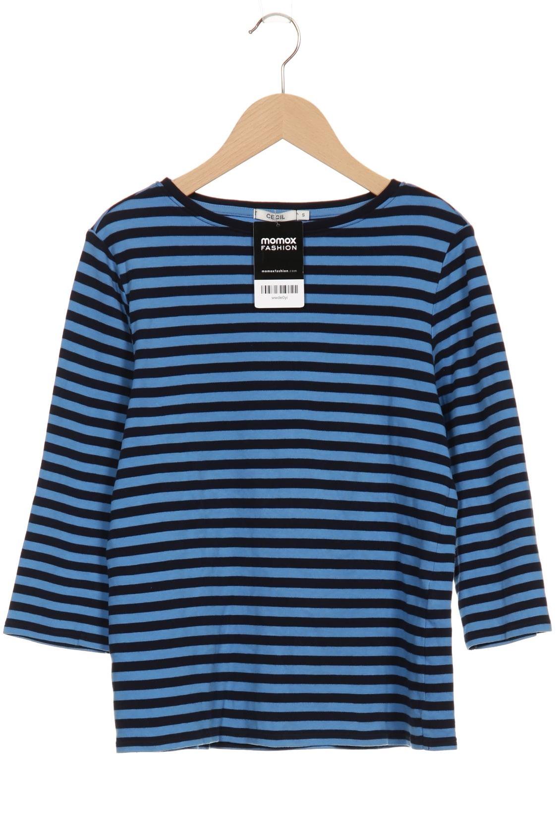 

Cecil Damen Langarmshirt, blau, Gr. 36