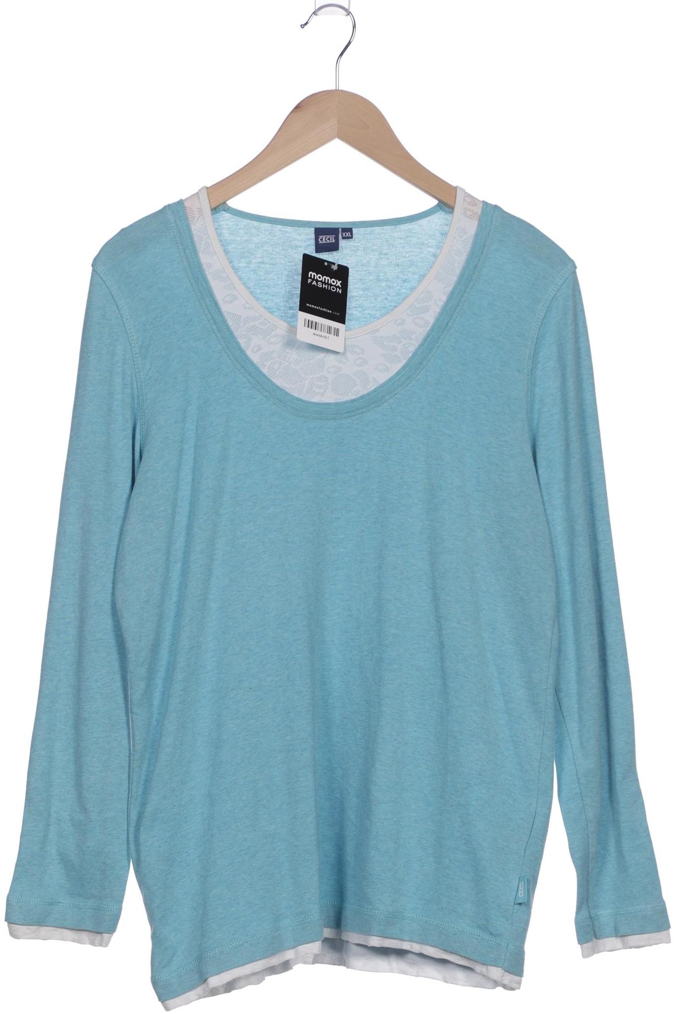 

Cecil Damen Langarmshirt, blau, Gr. 46