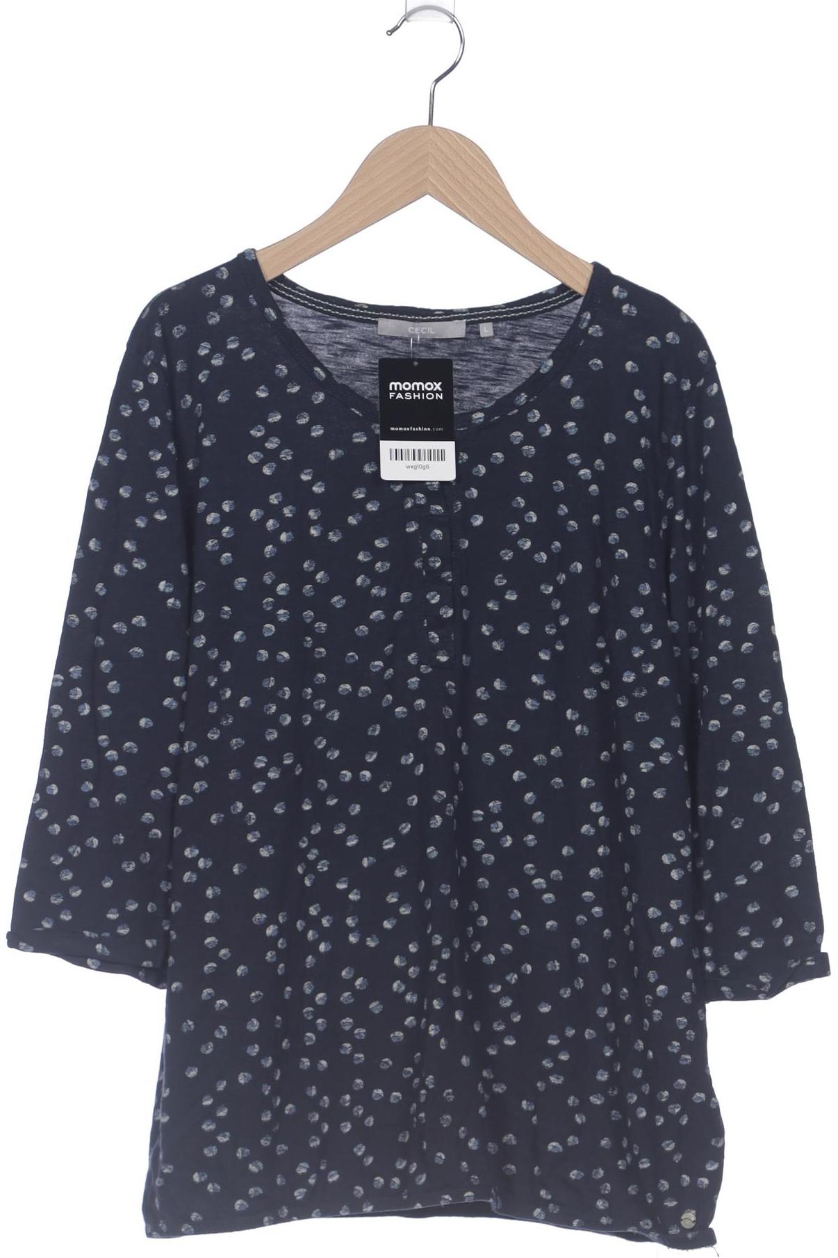

Cecil Damen Langarmshirt, marineblau, Gr. 42