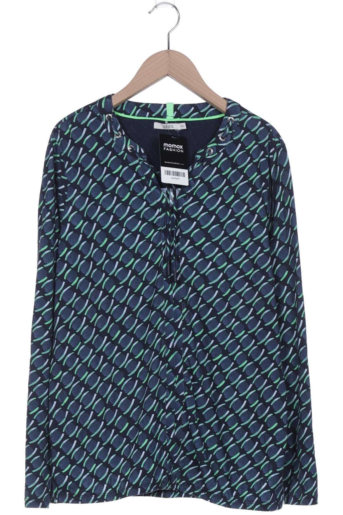 

Cecil Damen Langarmshirt, marineblau, Gr. 34