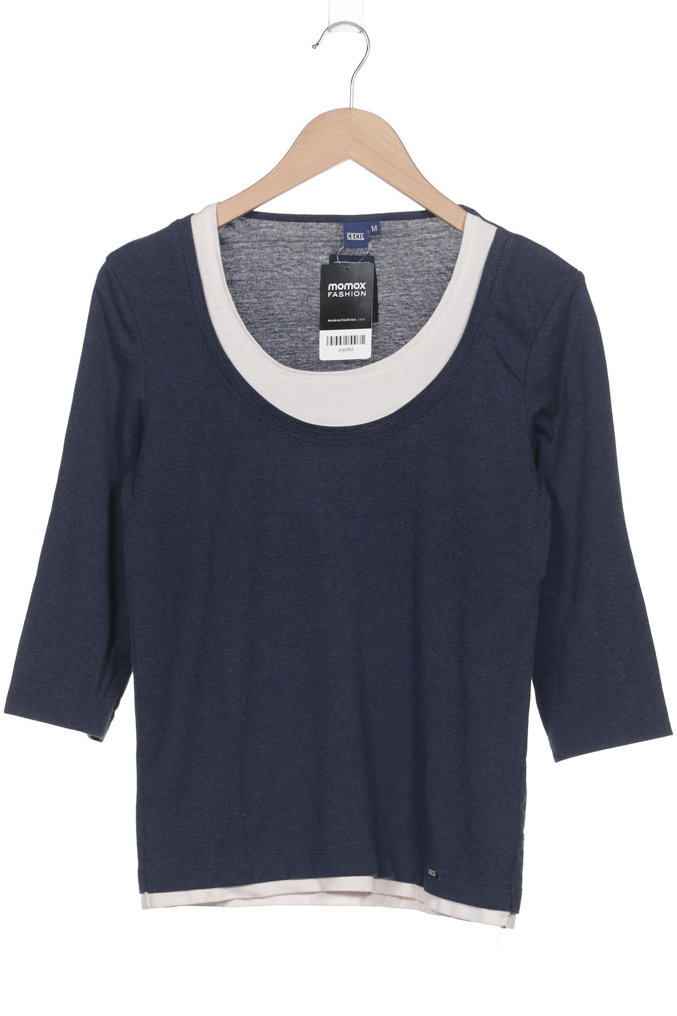 

Cecil Damen Langarmshirt, marineblau, Gr. 38
