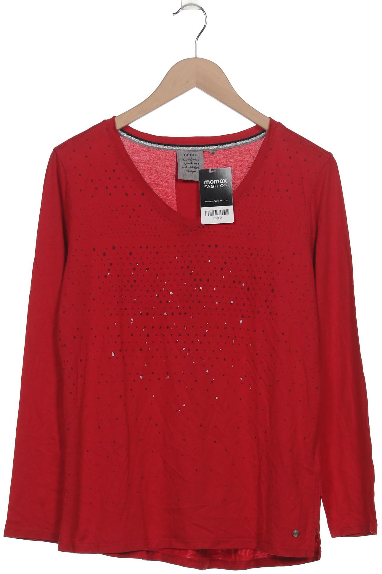 

Cecil Damen Langarmshirt, rot, Gr. 42