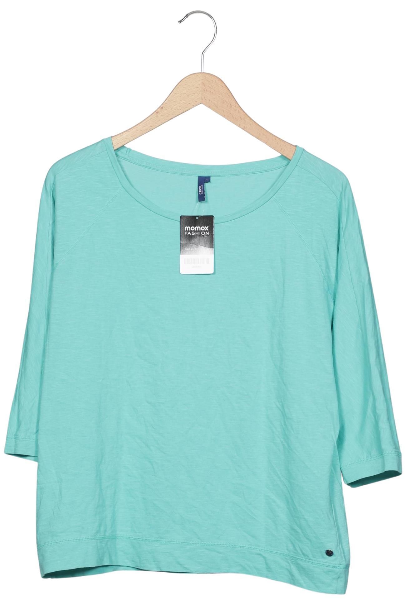 

Cecil Damen Langarmshirt, türkis, Gr. 42