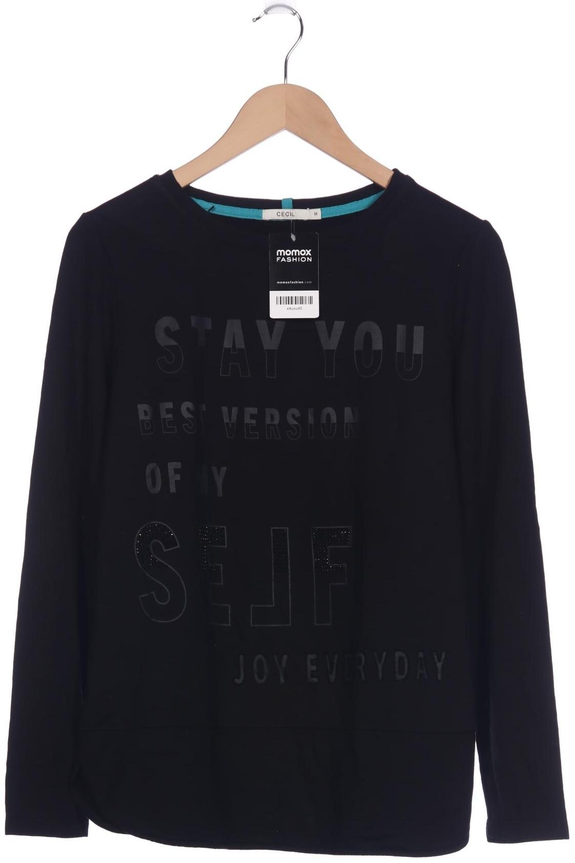

Cecil Damen Langarmshirt, schwarz, Gr. 38