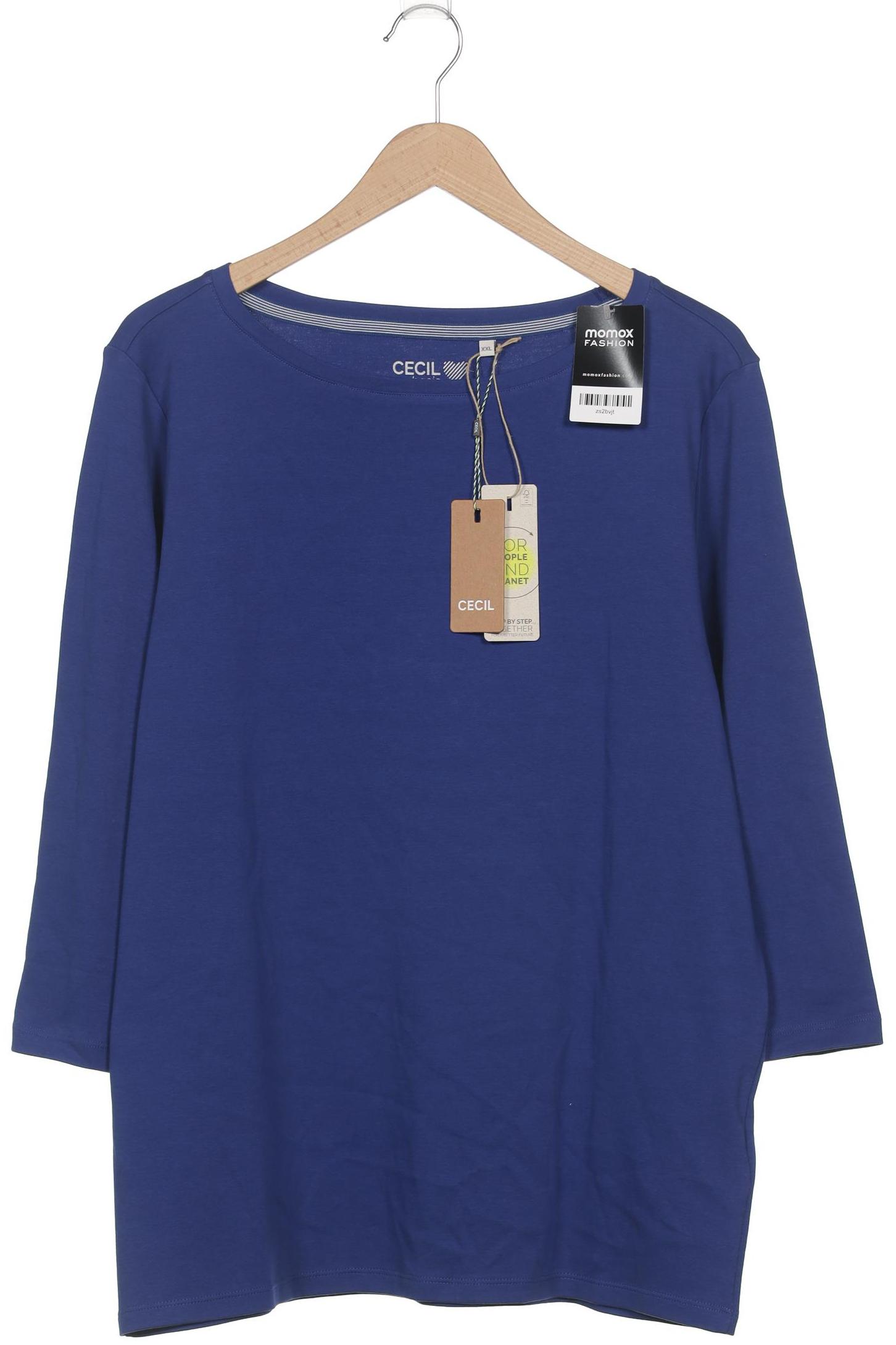 

Cecil Damen Langarmshirt, blau, Gr. 46
