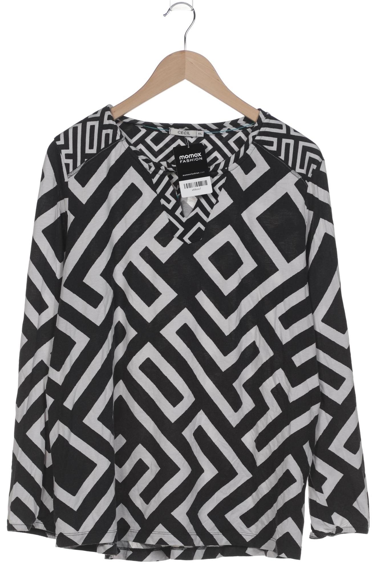 

Cecil Damen Langarmshirt, schwarz, Gr. 46