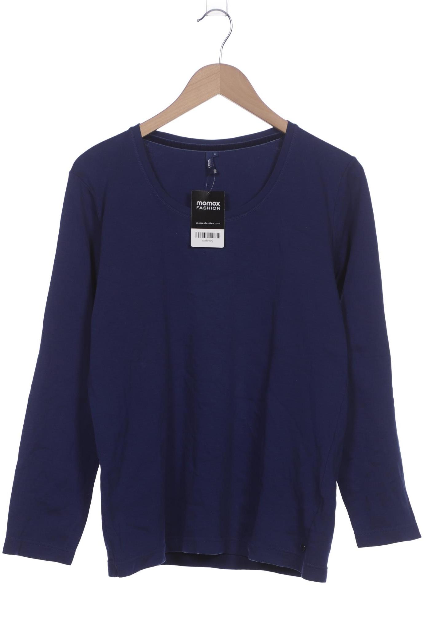 

Cecil Damen Langarmshirt, marineblau, Gr. 44