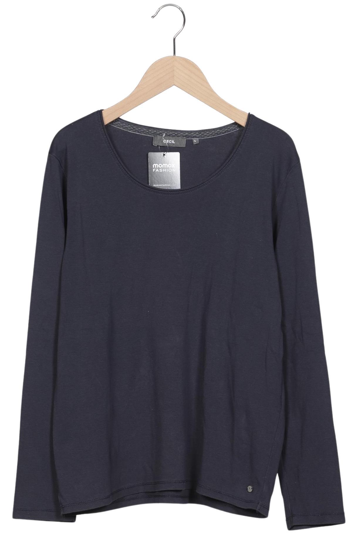 

Cecil Damen Langarmshirt, marineblau, Gr. 42