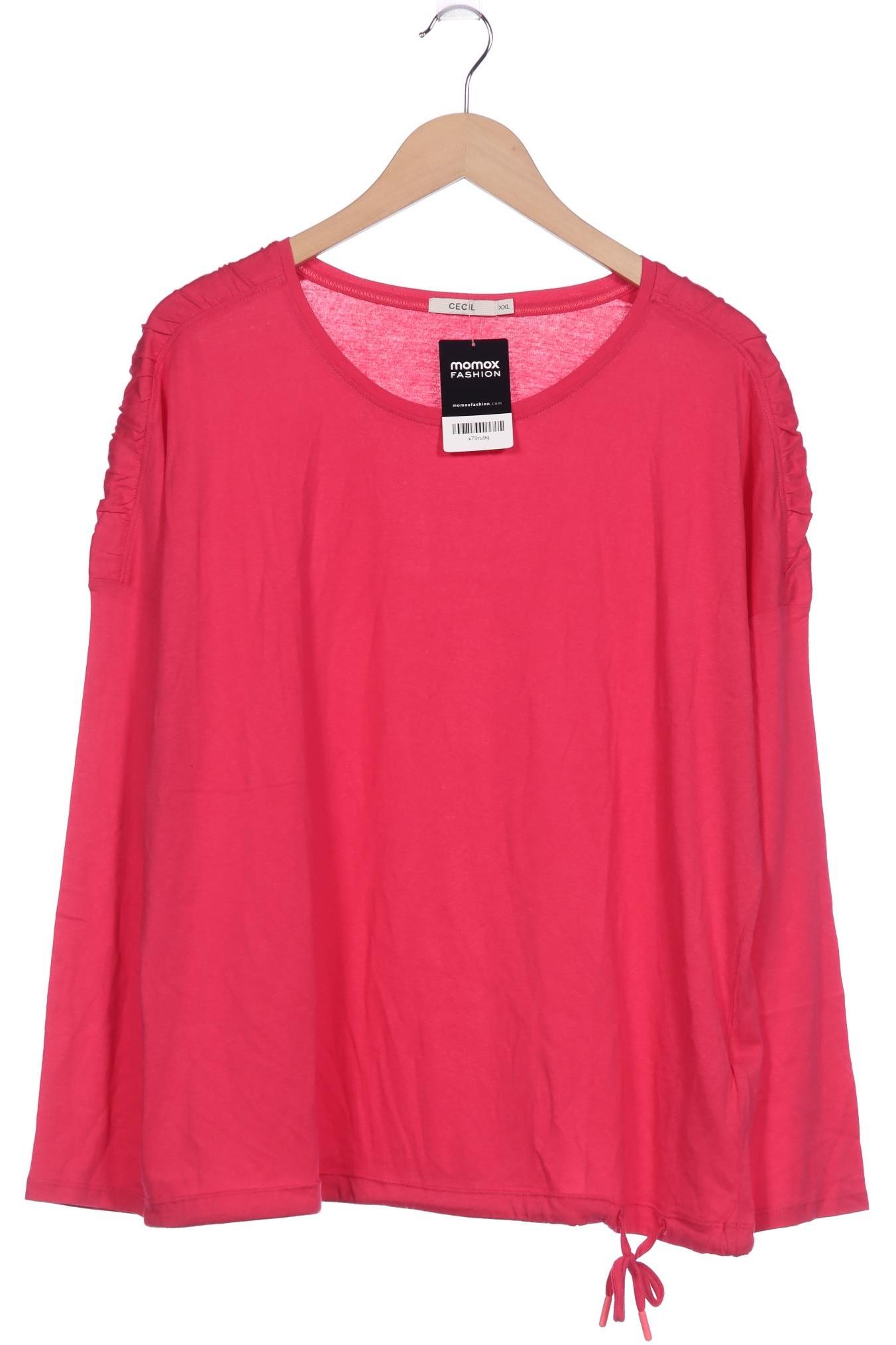 

Cecil Damen Langarmshirt, pink, Gr. 46