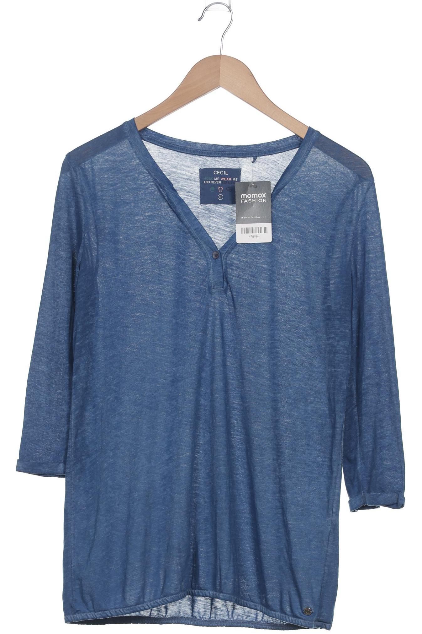 

Cecil Damen Langarmshirt, blau, Gr. 36