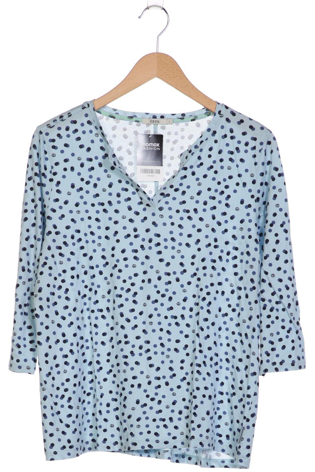 

Cecil Damen Langarmshirt, hellblau, Gr. 42