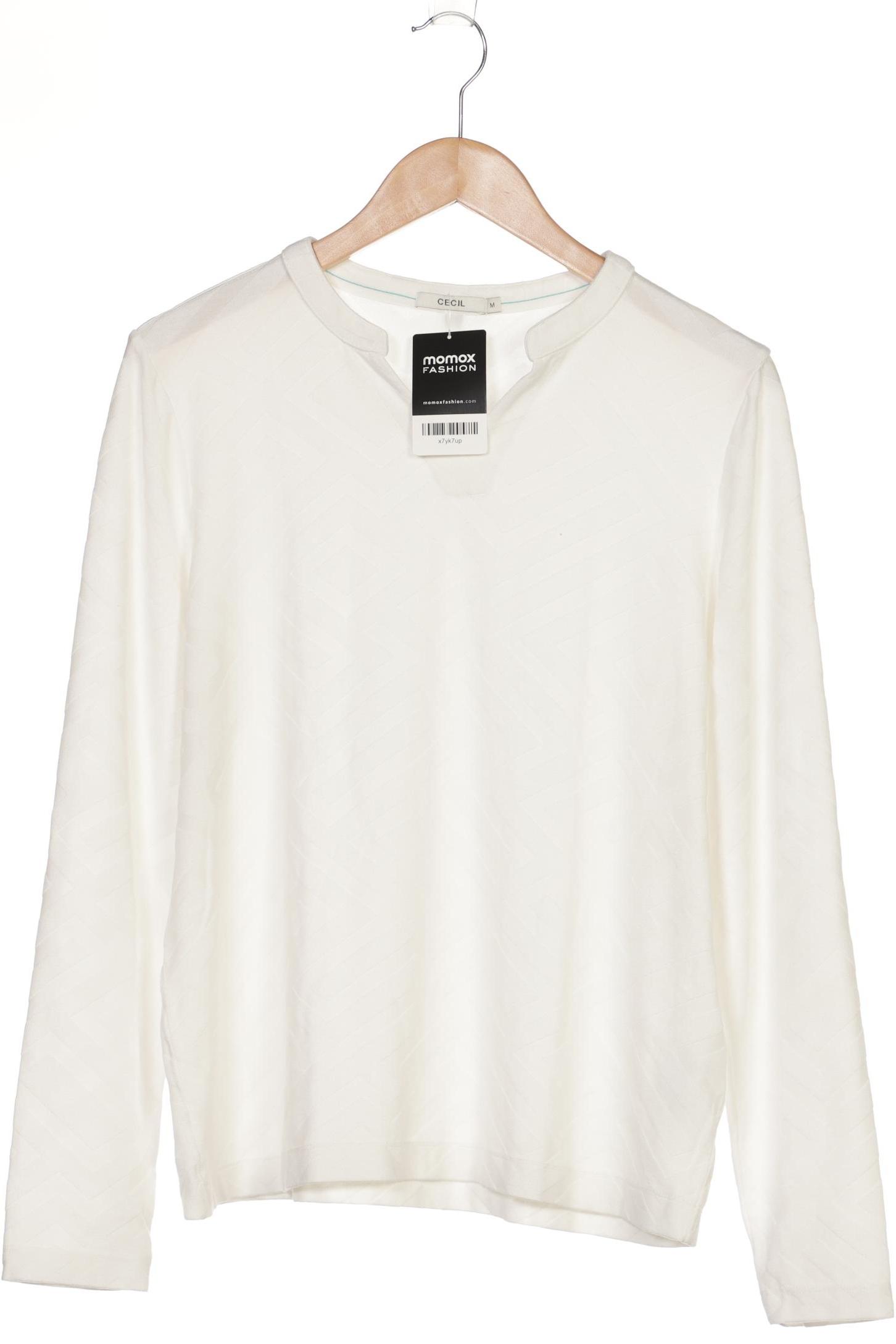

Cecil Damen Langarmshirt, weiß, Gr. 38