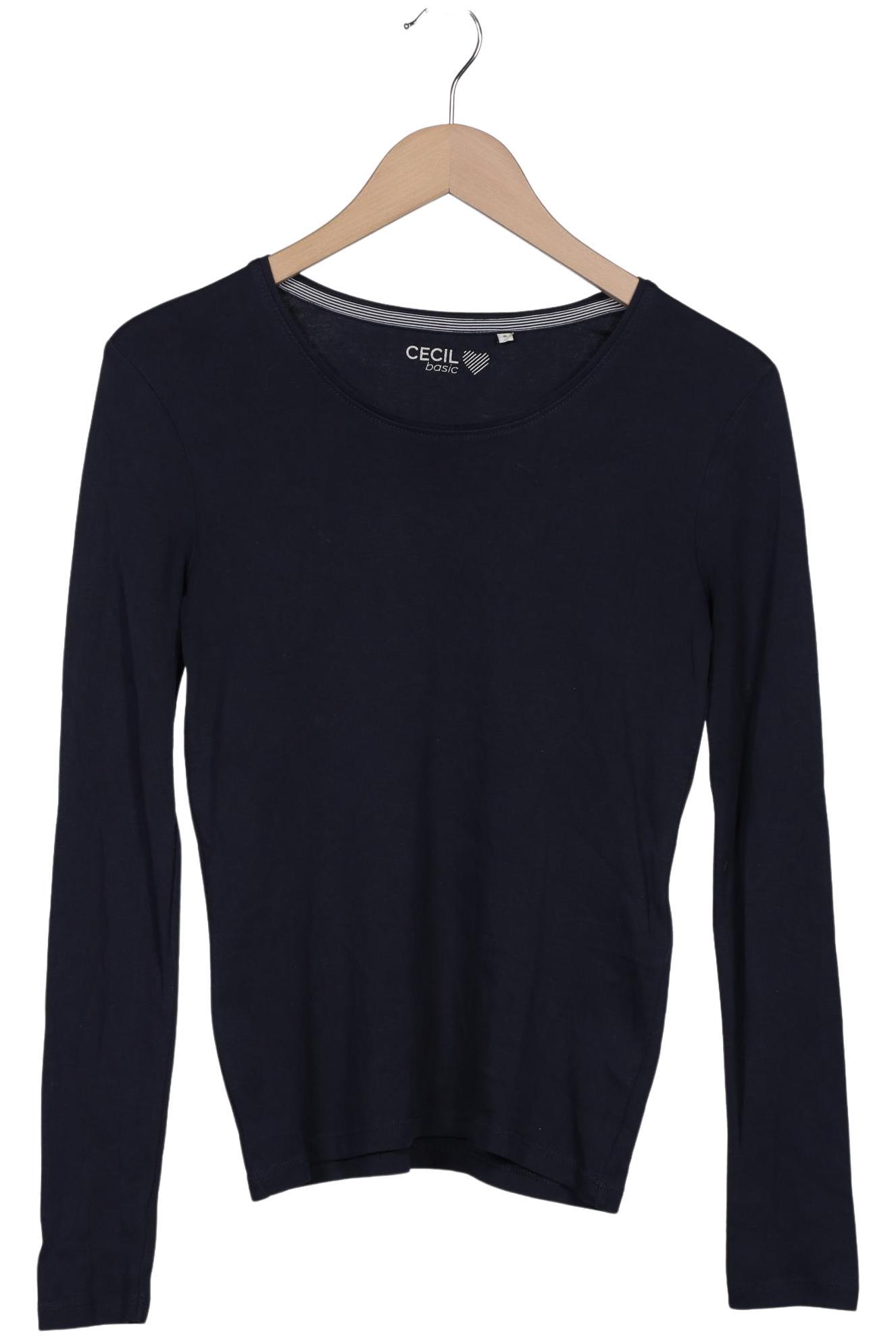 

Cecil Damen Langarmshirt, marineblau, Gr. 36