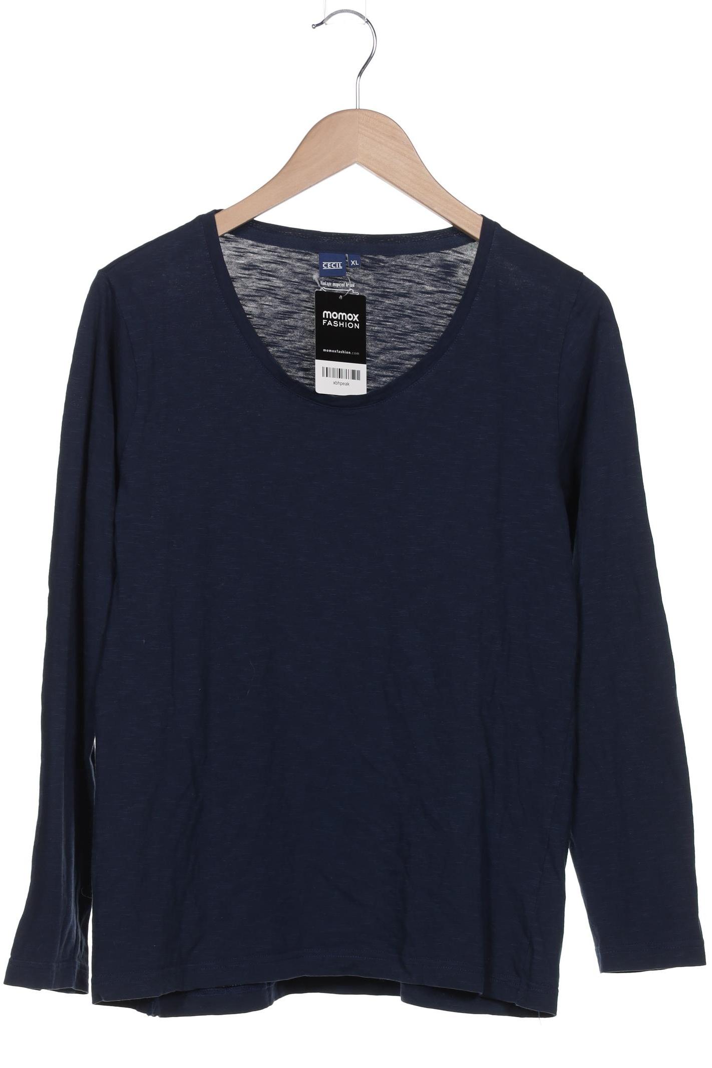 

Cecil Damen Langarmshirt, marineblau, Gr. 44