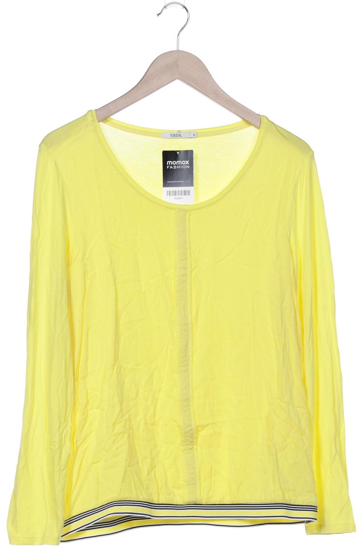 

Cecil Damen Langarmshirt, gelb, Gr. 38