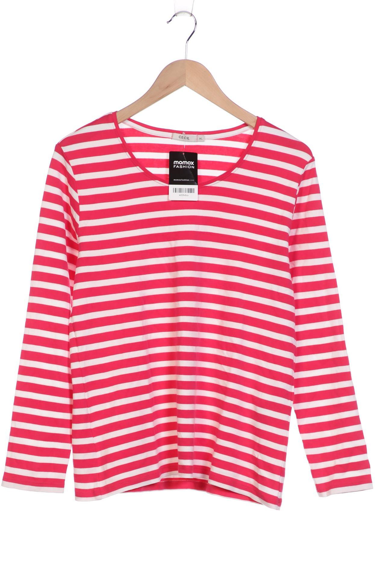 

Cecil Damen Langarmshirt, pink, Gr. 44