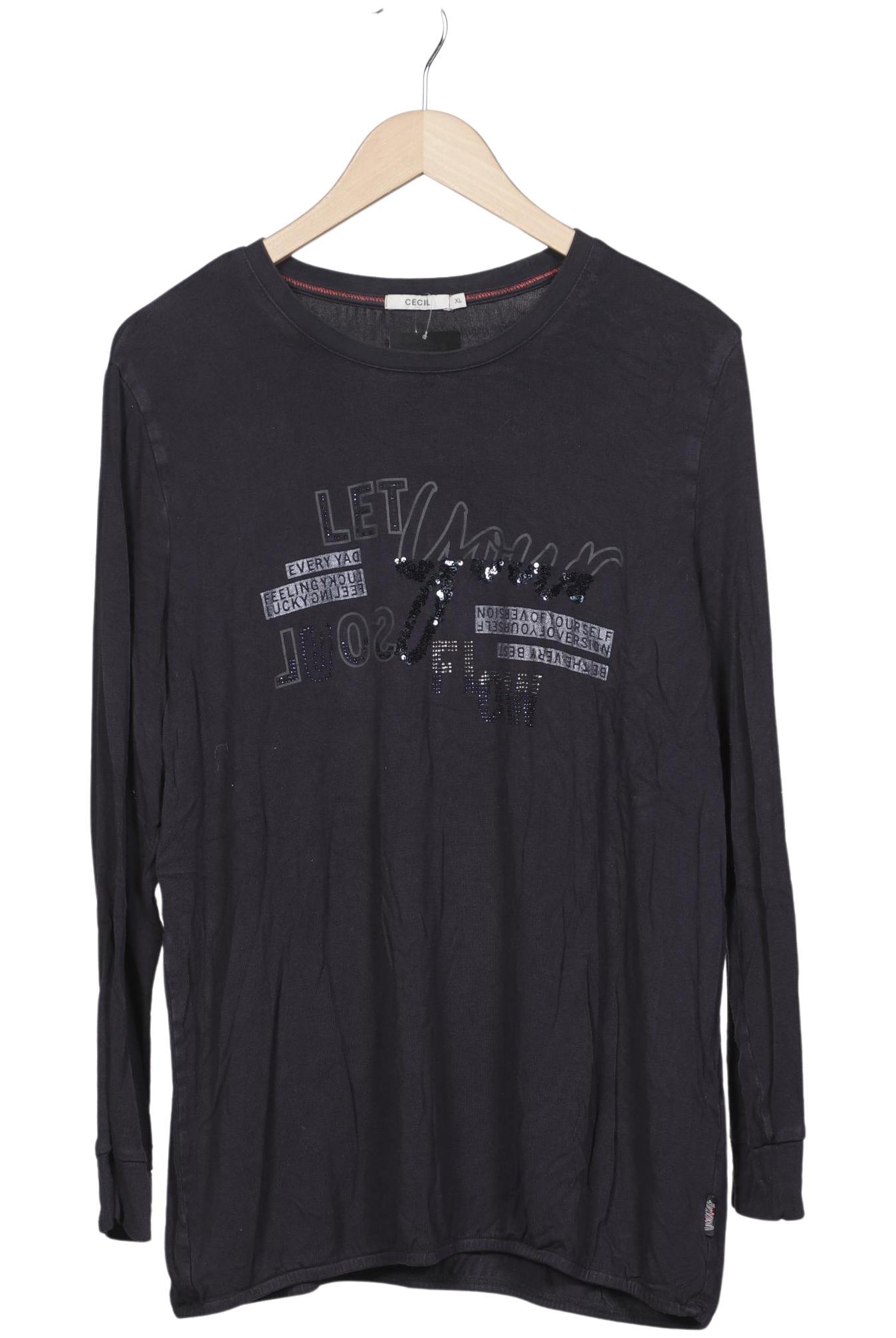 

Cecil Damen Langarmshirt, grau, Gr. 44