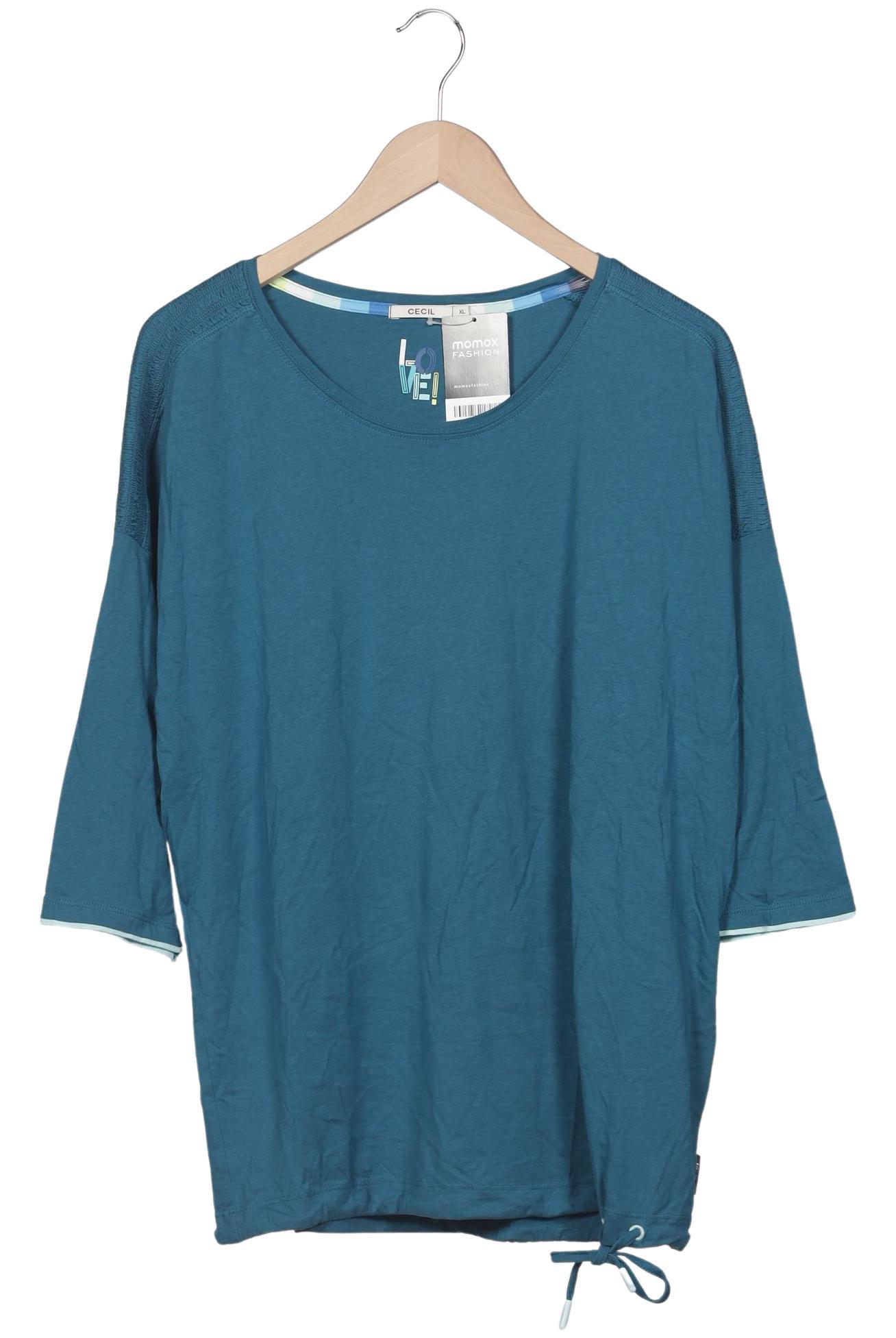 

Cecil Damen Langarmshirt, türkis, Gr. 44