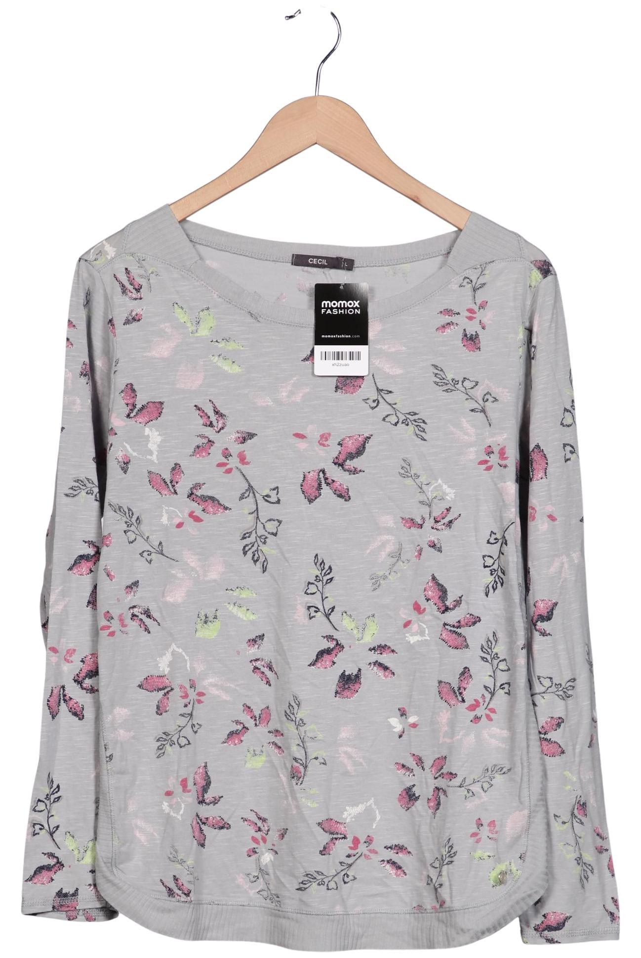 

Cecil Damen Langarmshirt, grau, Gr. 42