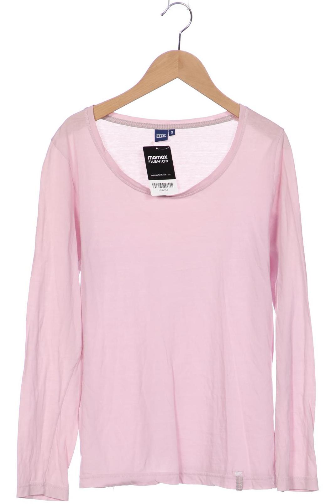 

Cecil Damen Langarmshirt, pink, Gr. 36