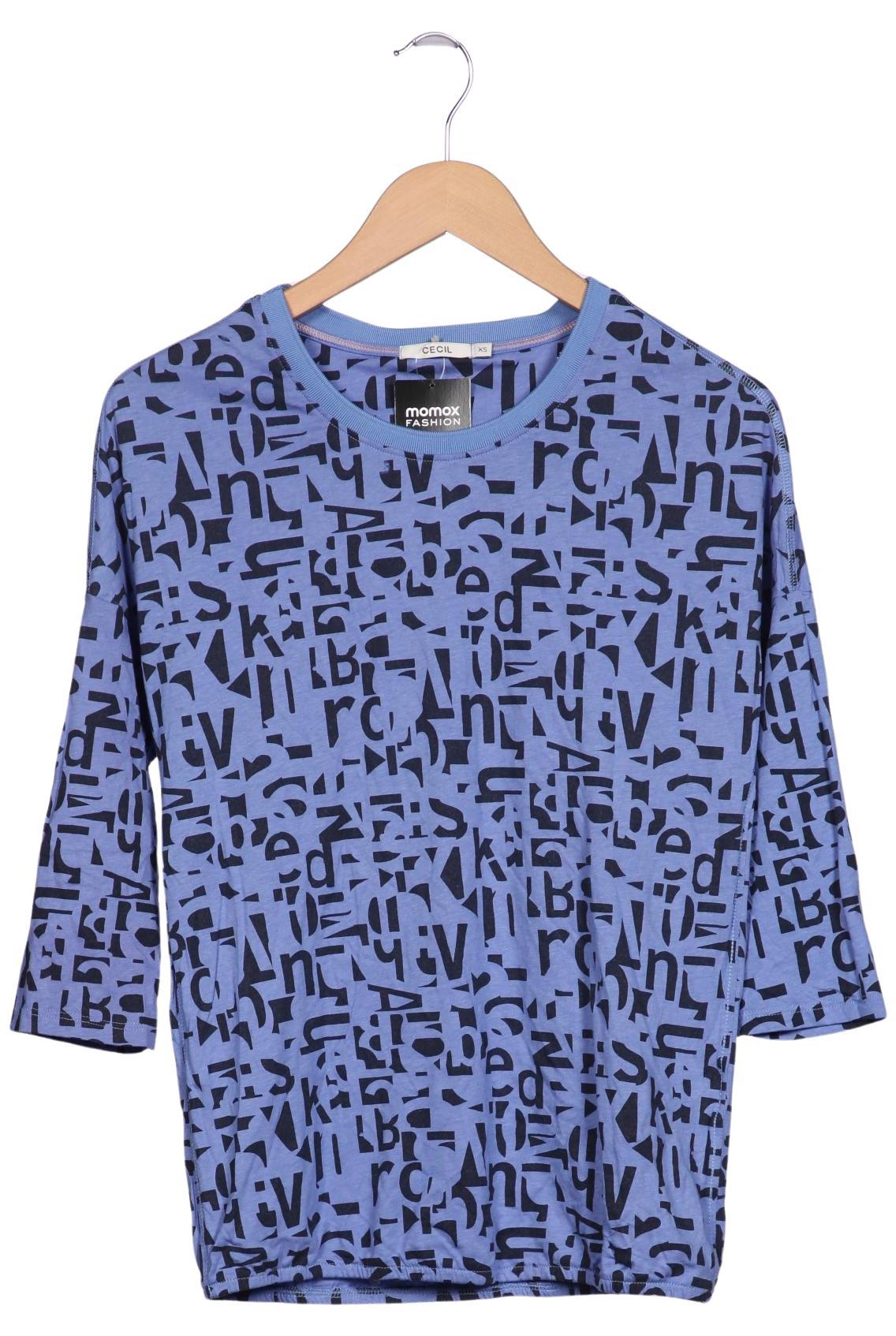 

Cecil Damen Langarmshirt, hellblau, Gr. 34