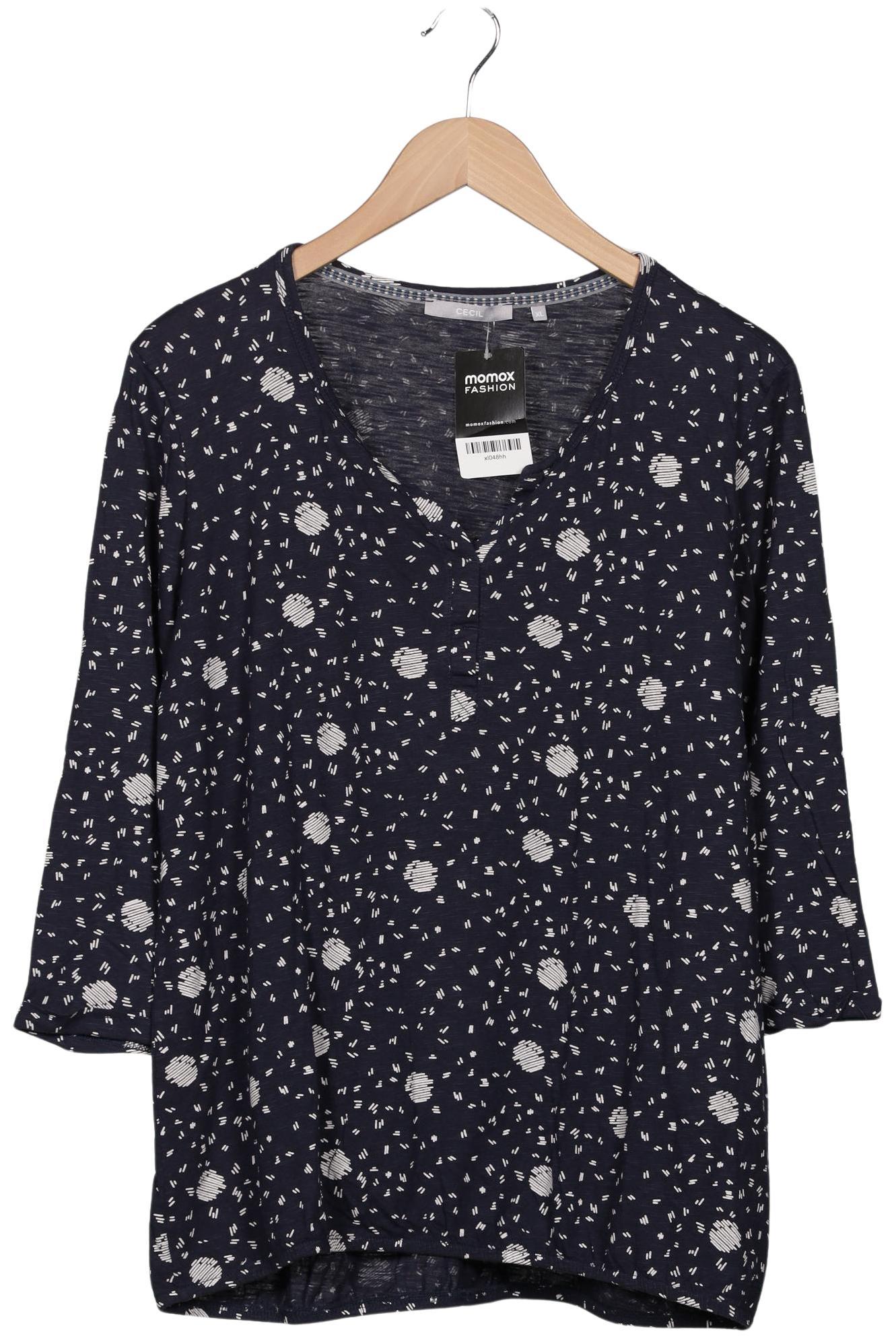 

Cecil Damen Langarmshirt, marineblau, Gr. 44