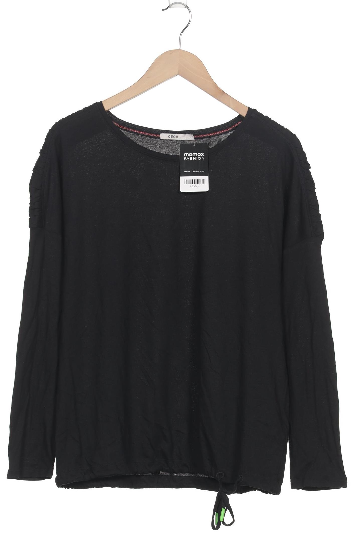 

Cecil Damen Langarmshirt, schwarz, Gr. 42