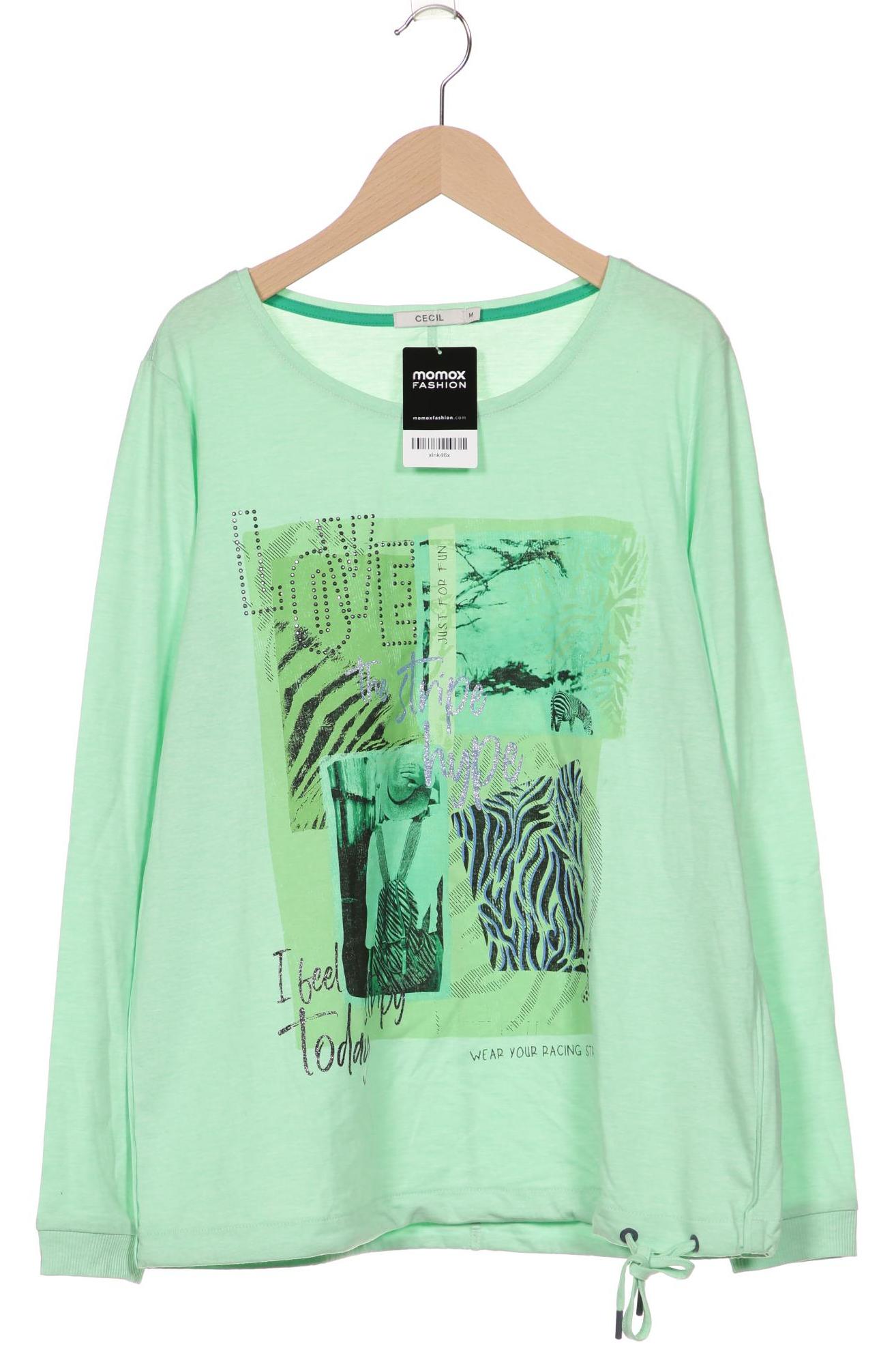 

CECIL Damen Langarmshirt, hellgrün