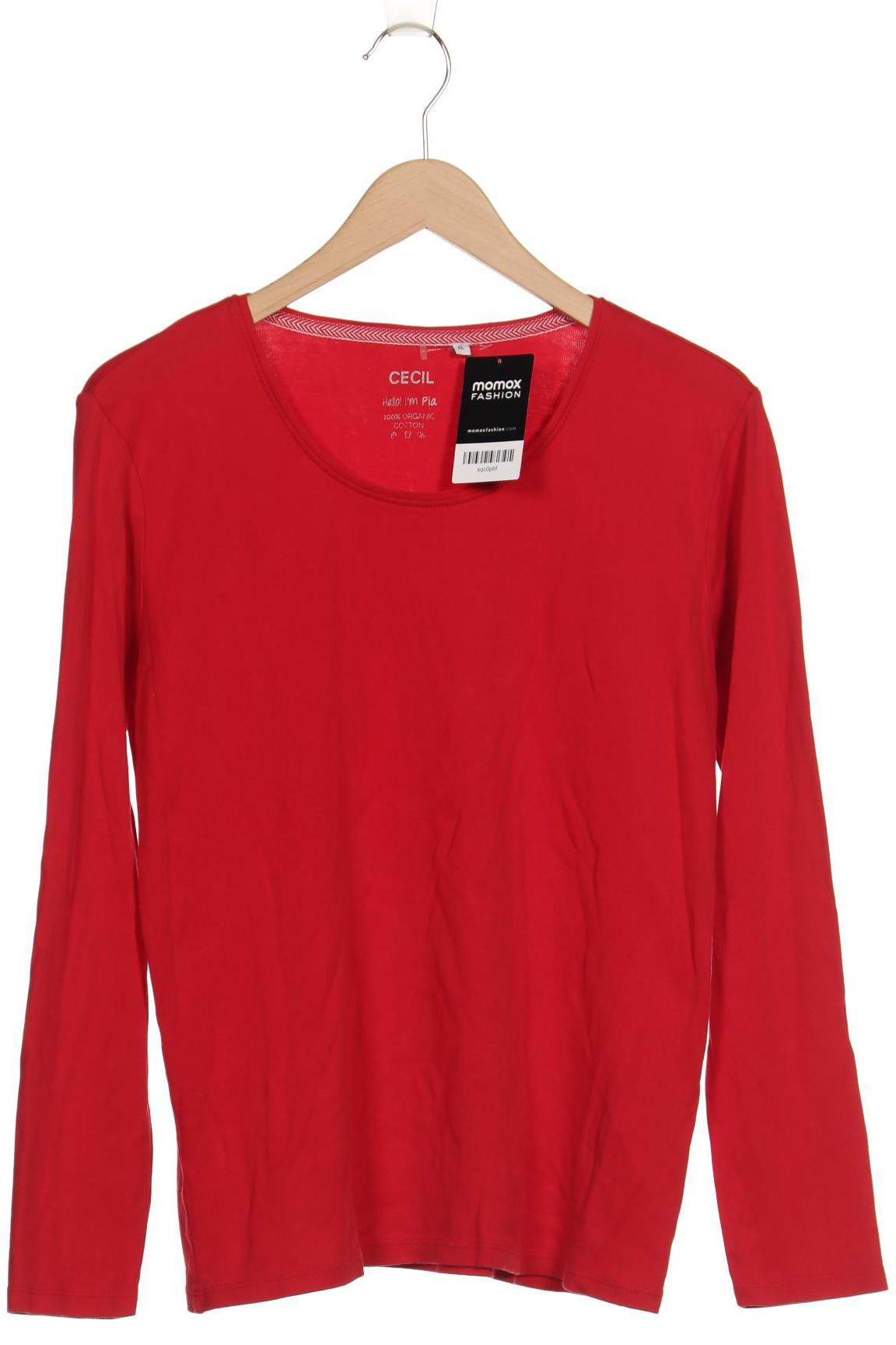 

Cecil Damen Langarmshirt, rot, Gr. 44