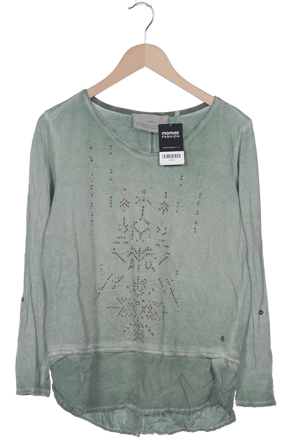 

Cecil Damen Langarmshirt, grün, Gr. 38