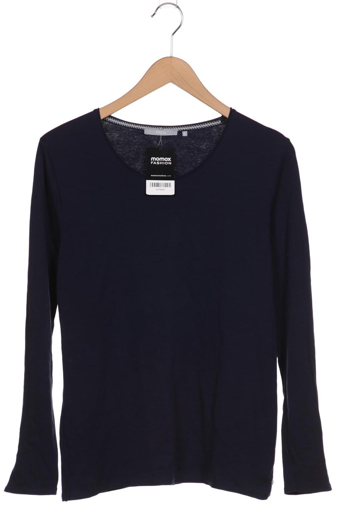 

Cecil Damen Langarmshirt, marineblau, Gr. 42