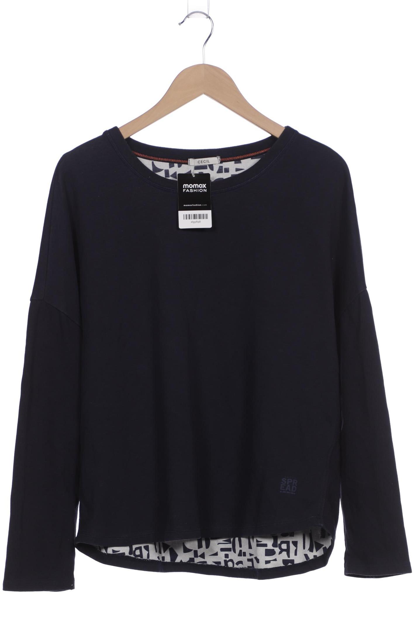 

Cecil Damen Langarmshirt, marineblau, Gr. 48