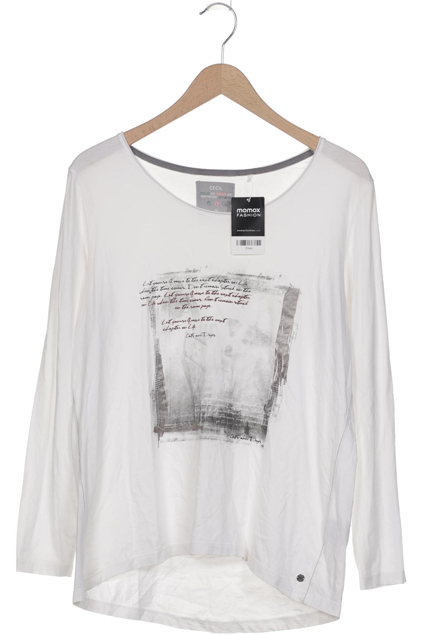 

Cecil Damen Langarmshirt, weiß, Gr. 44