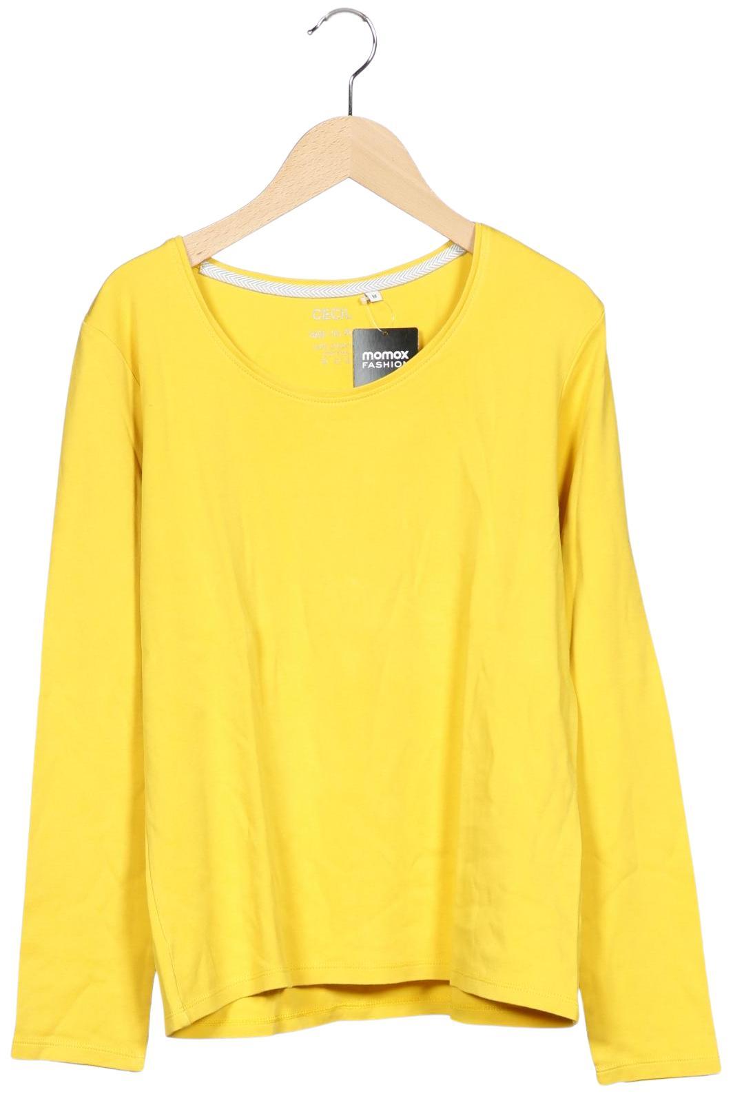 

Cecil Damen Langarmshirt, gelb, Gr. 38