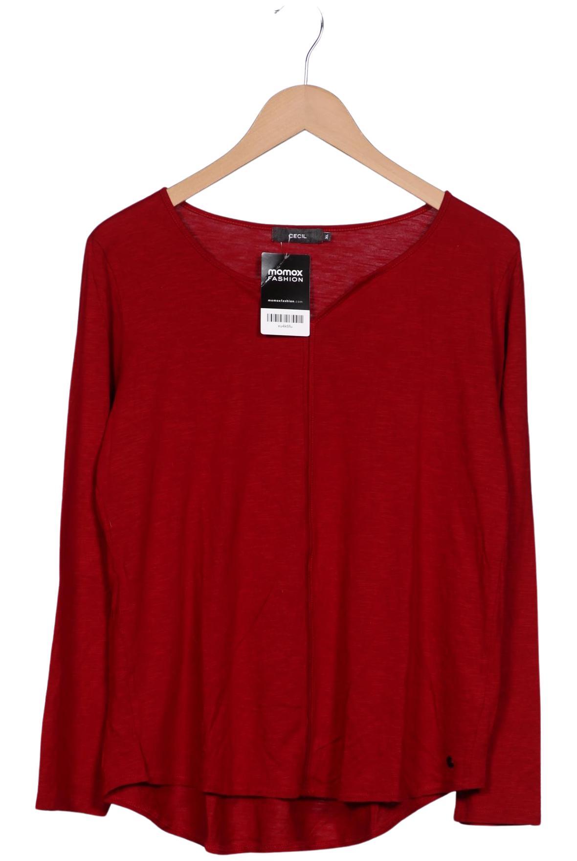 

Cecil Damen Langarmshirt, rot, Gr. 44
