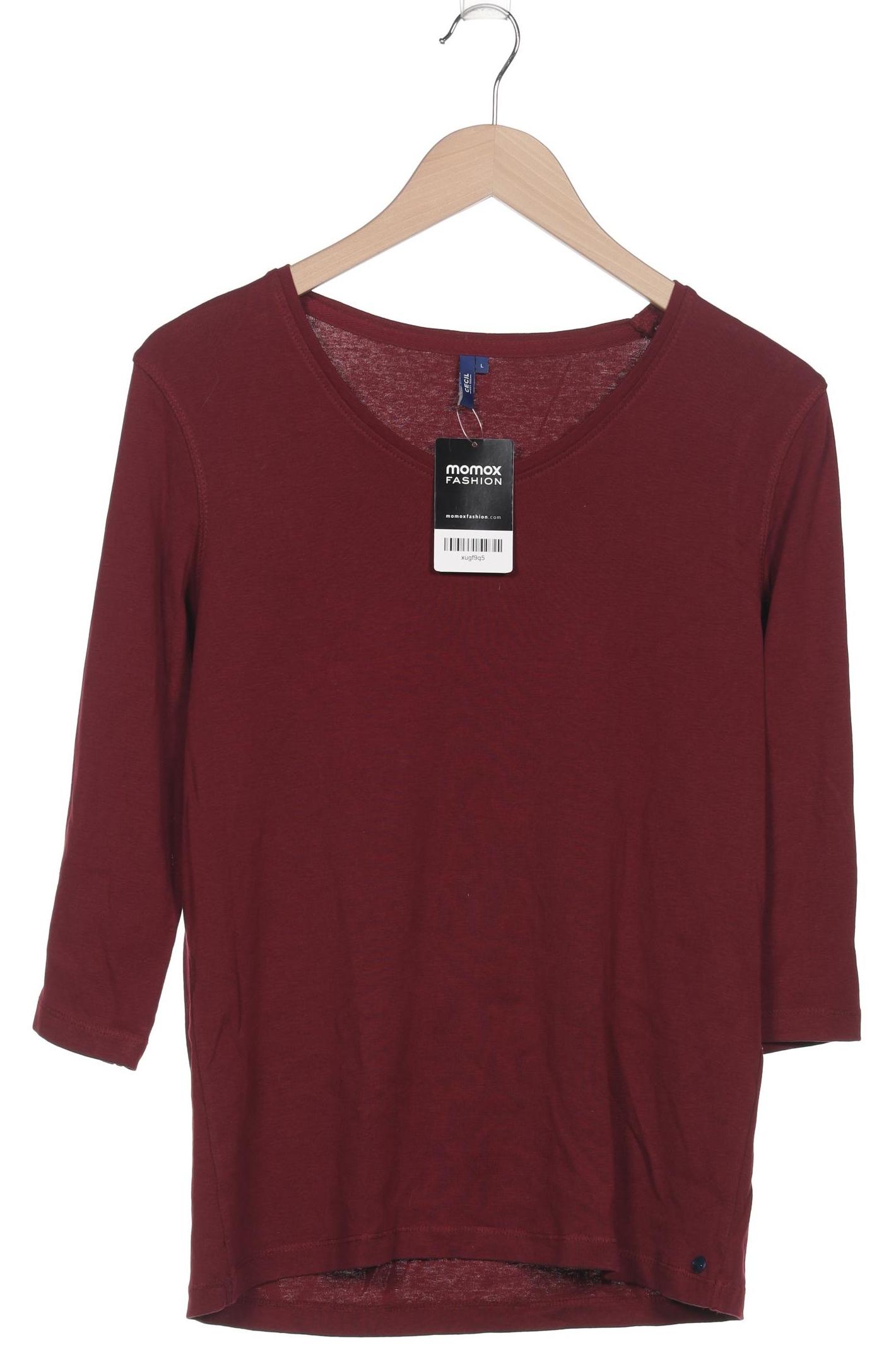

Cecil Damen Langarmshirt, bordeaux, Gr. 42
