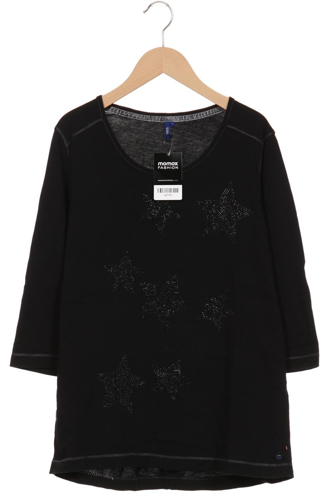 

Cecil Damen Langarmshirt, schwarz, Gr. 42