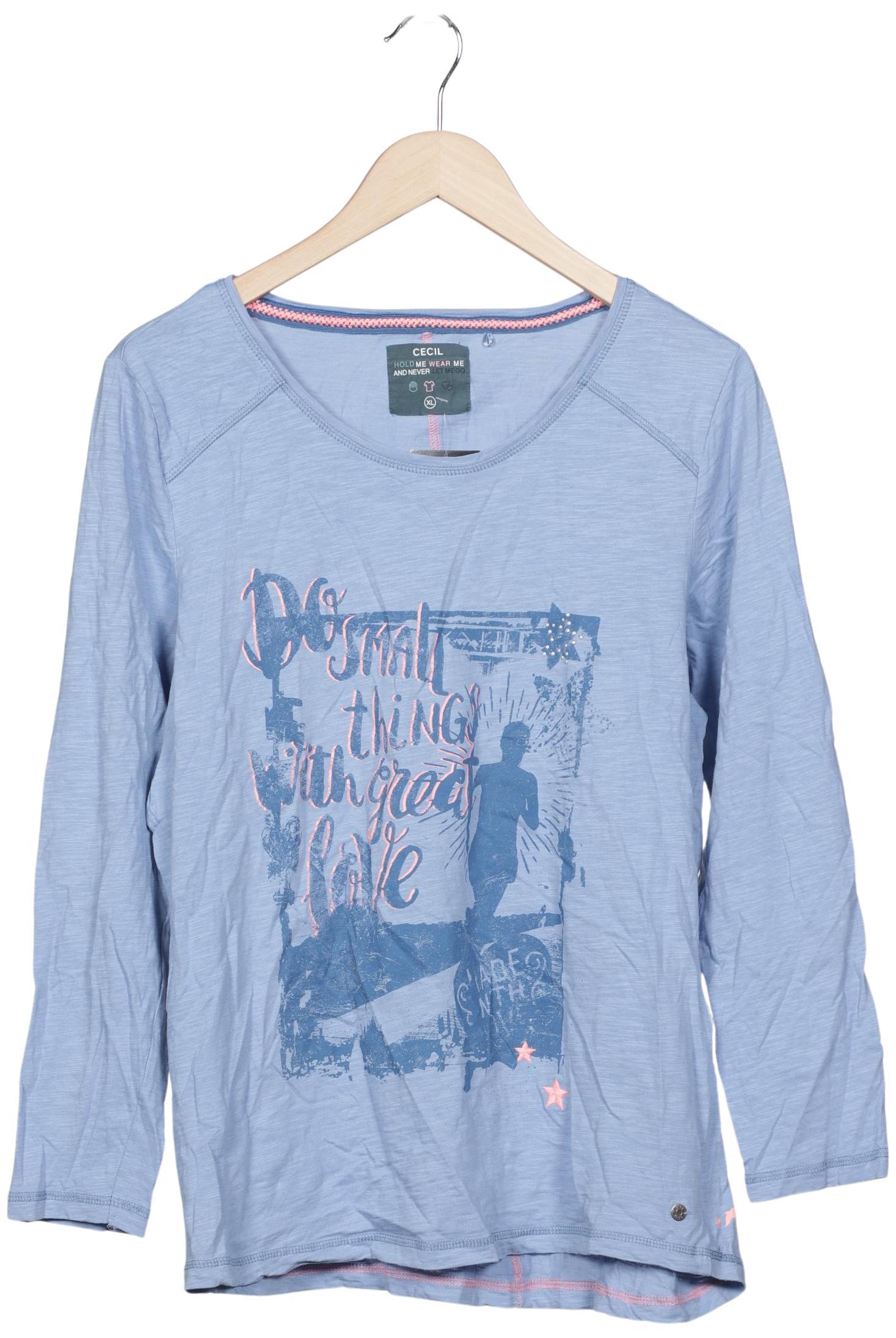 

Cecil Damen Langarmshirt, hellblau, Gr. 44