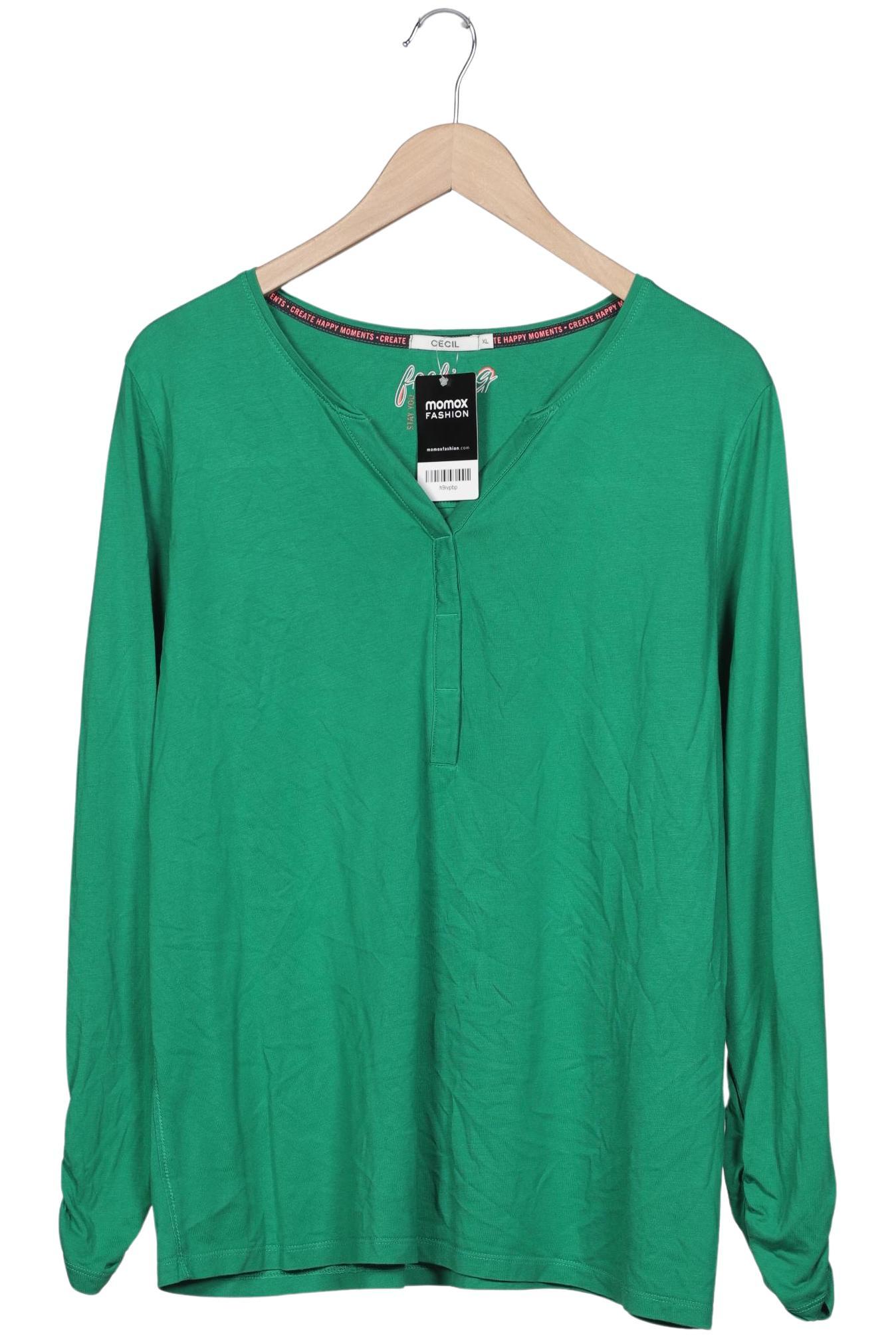 

Cecil Damen Langarmshirt, grün, Gr. 44