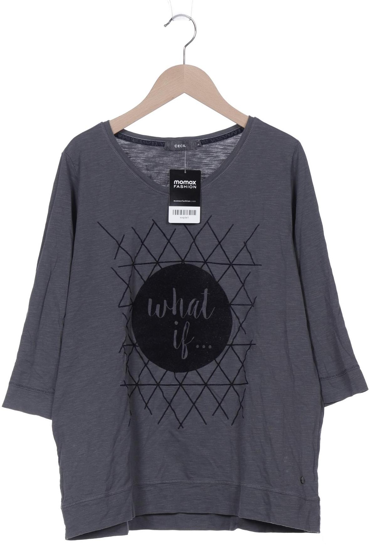 

Cecil Damen Langarmshirt, grau, Gr. 42