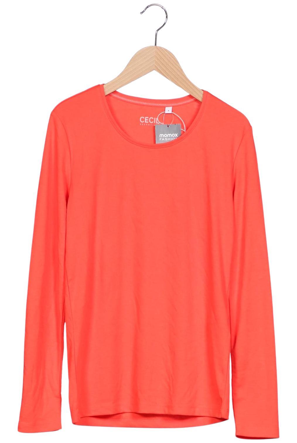 

Cecil Damen Langarmshirt, orange, Gr. 36