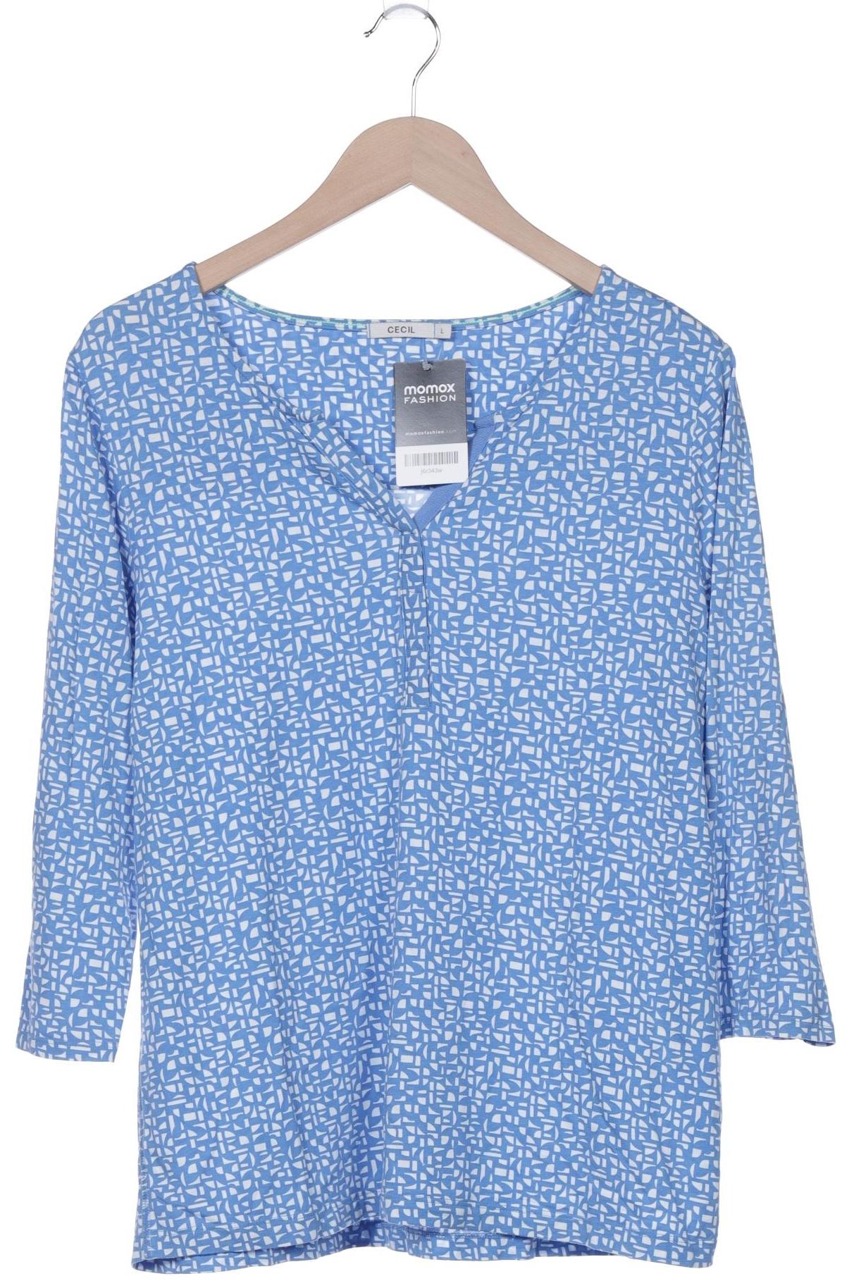 

Cecil Damen Langarmshirt, blau, Gr. 42