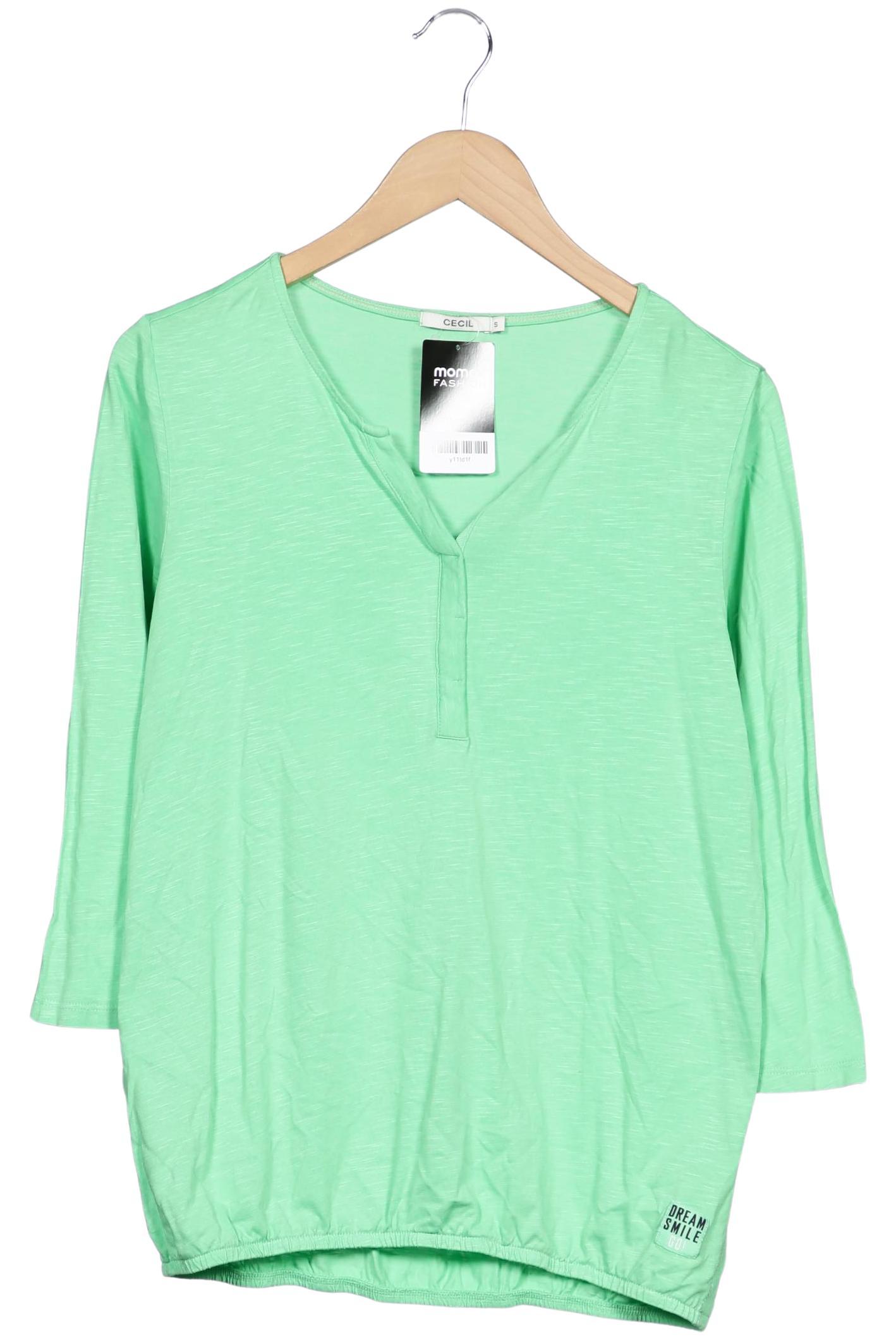 

Cecil Damen Langarmshirt, hellgrün, Gr. 36