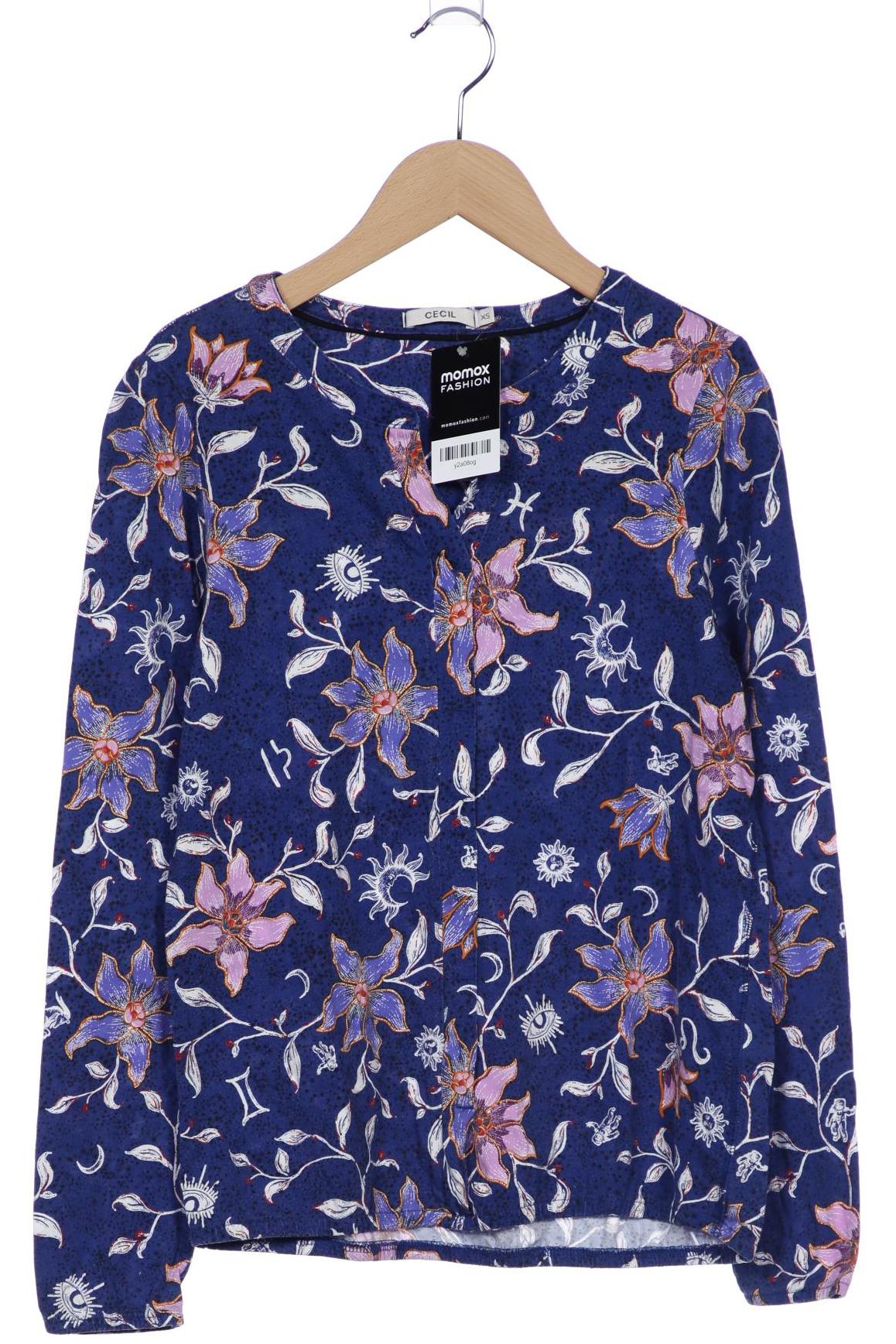 

Cecil Damen Langarmshirt, blau, Gr. 34