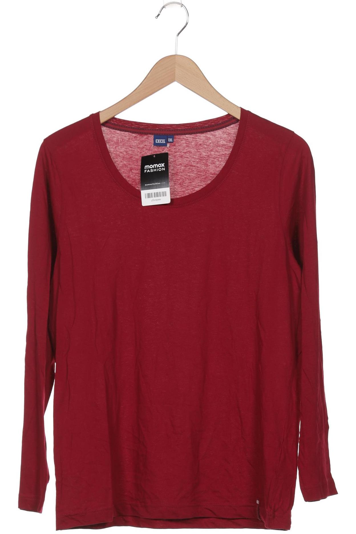 

Cecil Damen Langarmshirt, bordeaux, Gr. 46