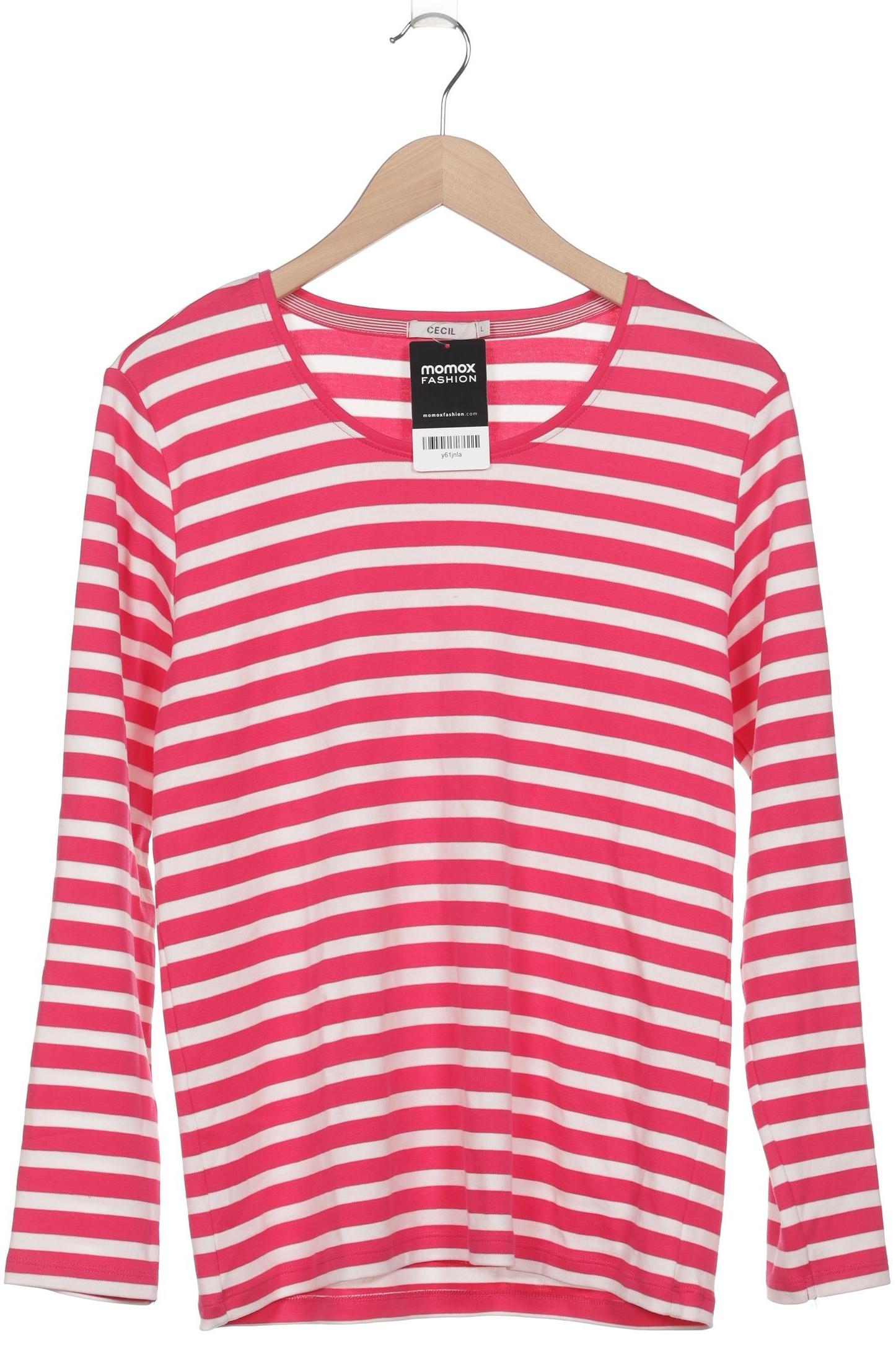 

Cecil Damen Langarmshirt, pink, Gr. 42