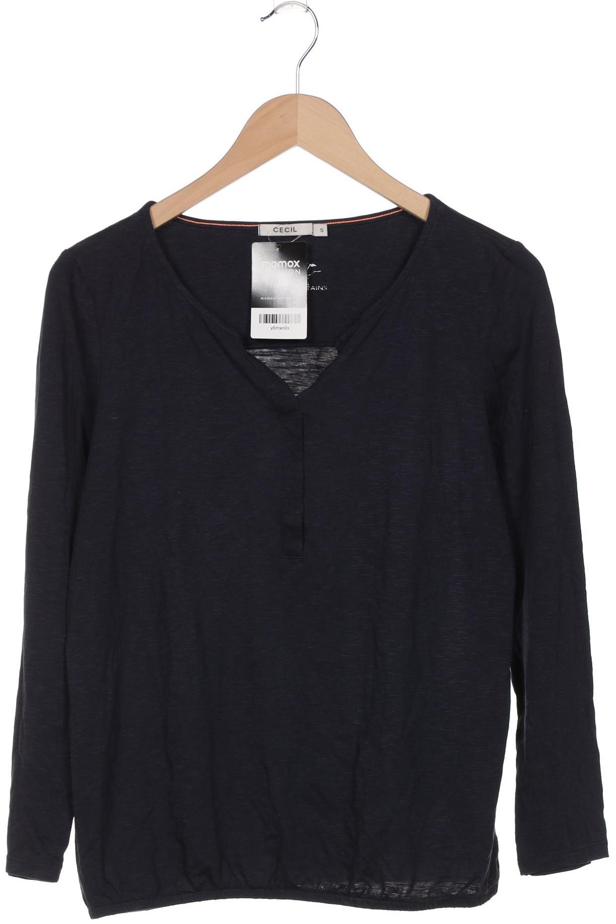 

Cecil Damen Langarmshirt, marineblau, Gr. 36