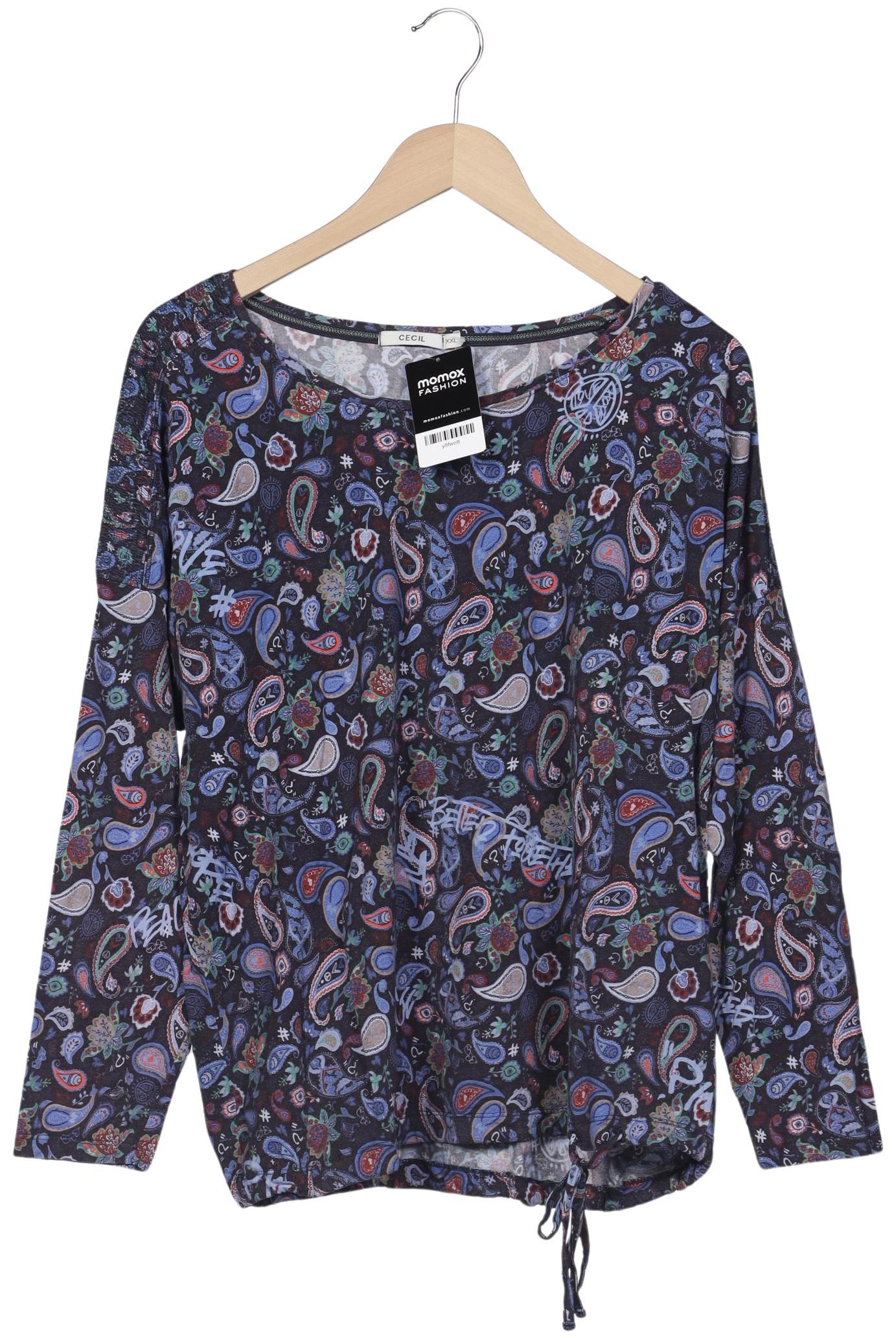 

Cecil Damen Langarmshirt, marineblau, Gr. 46